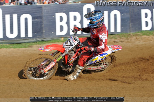 2009-10-03 Franciacorta - Motocross delle Nazioni 0211 Free practice MX1 - Andreas Hultman - Honda 450 SWE
